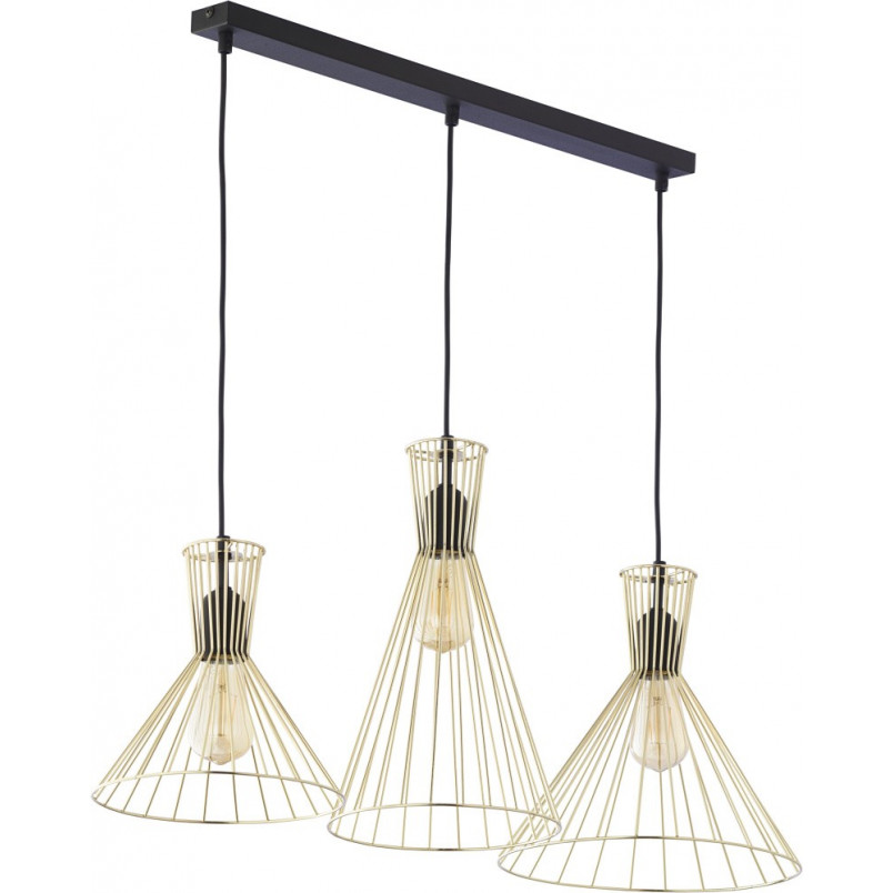 Złota lampa wisząca Sahara III - TK Lighting | Glamour