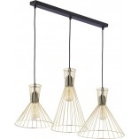 Złota lampa wisząca Sahara III - TK Lighting | Glamour