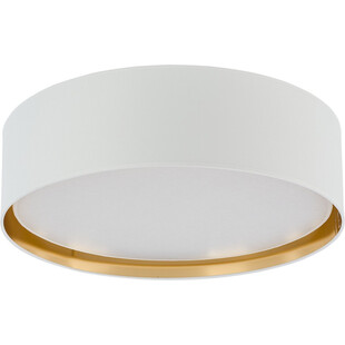 Plafon okrągły glamour z abażurem Bilbao 60 biało-złoty marki TK Lighting