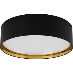 Plafon okrągły glamour z abażurem Bilbao 60 czarno-złoty marki TK Lighting