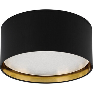 Plafon okrągły glamour z abażurem Bilbao 45 czarno-złoty marki TK Lighting