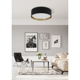 Plafon Glamour Bilbao | Czarno-złoty | TK Lighting