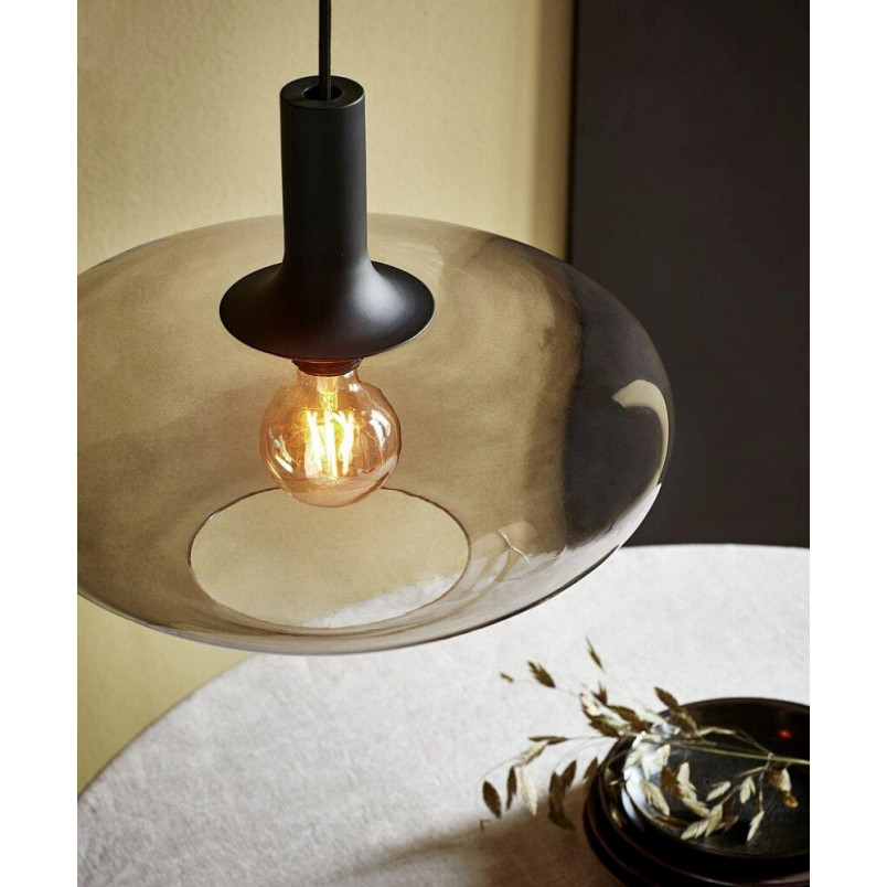 Lampa wisząca Alton czarna Nordlux | Szkło, E27, 35cm