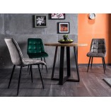 Krzesło welurowe Signal Chic Velvet - Ciemnozielone | Elegancki Design