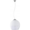 Stylowa Lampa szklana wisząca kula Boulette 38 biała TK Lighting do kuchni i salonu.
