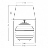 Lampa stołowa czarna Saint Tropez | 4Concept - Eleganckie oświetlenie