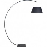 Lampa podłogowa łukowa Celia czarna MaxLight | Eleganckie oświetlenie
