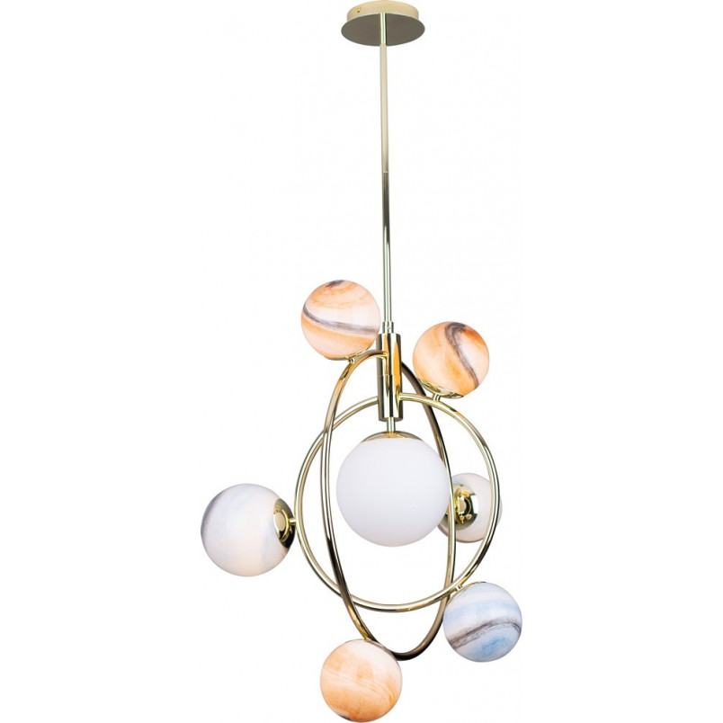 Lampa wisząca Cosmos | Multikolor, Złoty | MaxLight