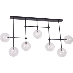 Lampa sufitowa szklane kule Lollipop przezroczysto-czarna marki MaxLight