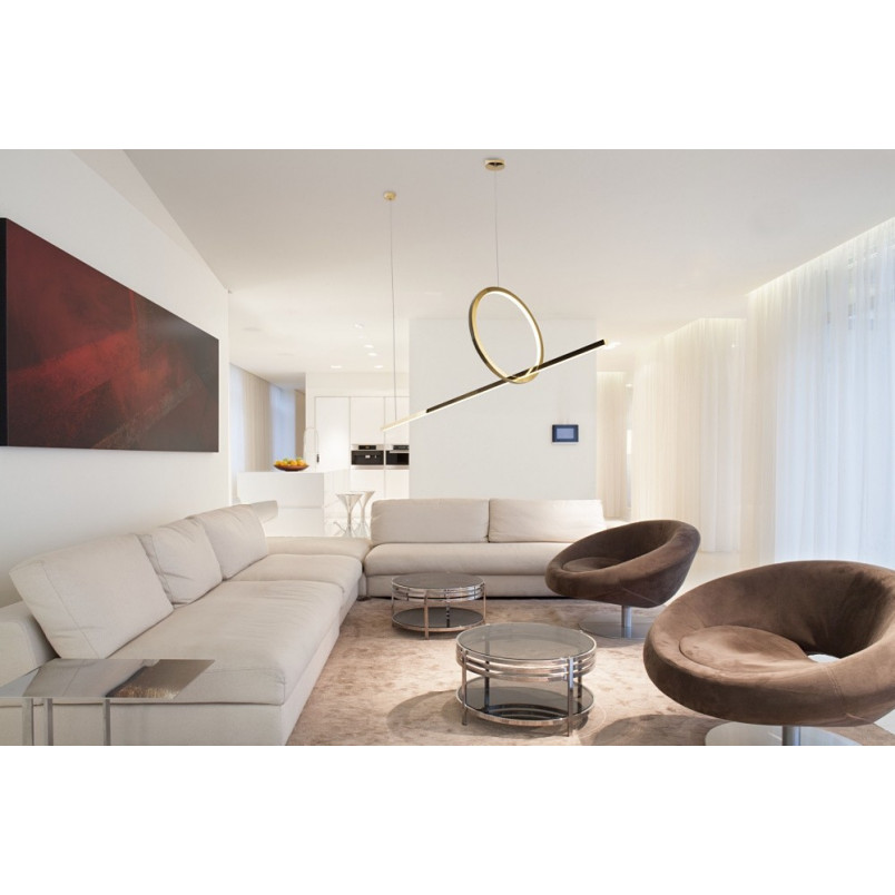Lampa Wisząca Lozanna LED Złota | MaxLight - Elegancki Design
