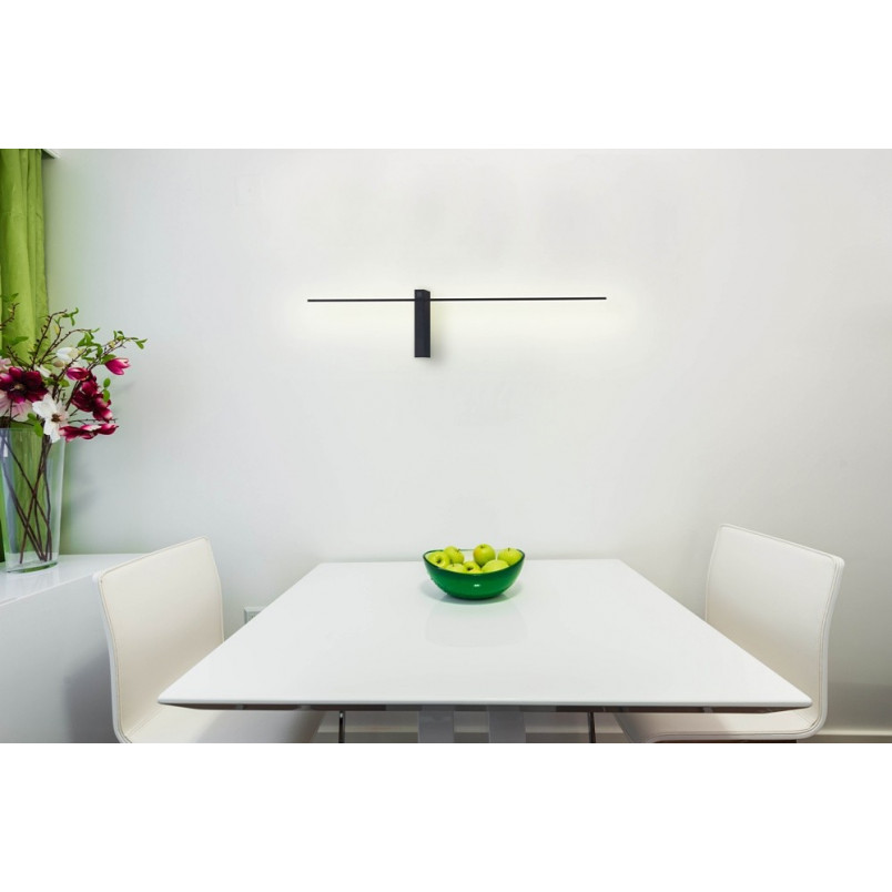 Kinkiet LED czarny MaxLight Sabre | Minimalistyczny design