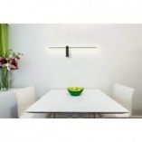 Kinkiet LED czarny MaxLight Sabre | Minimalistyczny design