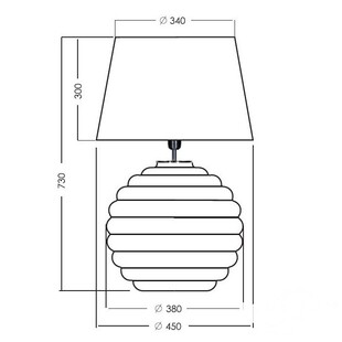 Lampa stołowa Saint Tropez White | 4Concept - Eleganckie oświetlenie