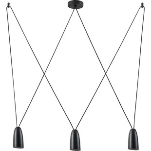 Lampa wisząca Sistema 80cm czarna - MaxLight | Minimalizm i styl