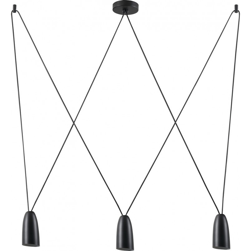 Lampa wisząca Sistema 80cm czarna - MaxLight | Minimalizm i styl