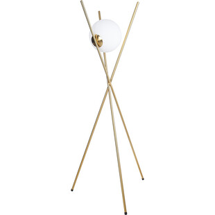 Lampa szklana podłogowa glamour Xena biało-złota marki MaxLight
