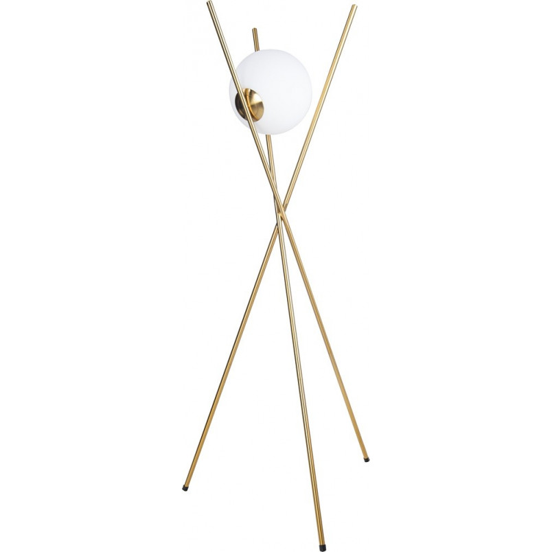 Lampa podłogowa Glamour Xena biało-złota | MaxLight