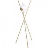 Lampa podłogowa Glamour Xena biało-złota | MaxLight