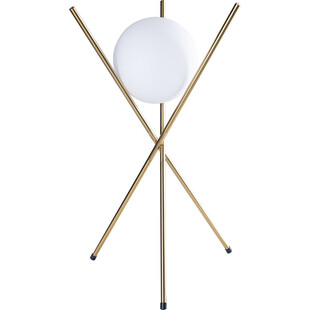 Lampa stołowa biało-złota Xena | MaxLight - Elegancki design