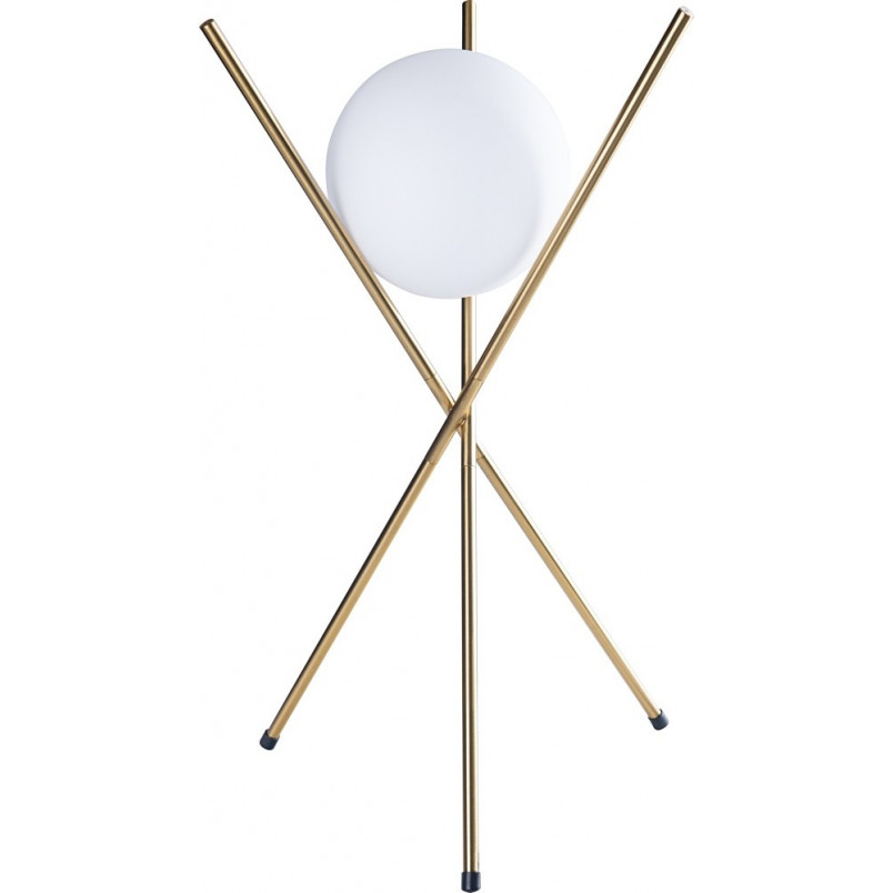 Lampa stołowa biało-złota Xena | MaxLight - Elegancki design