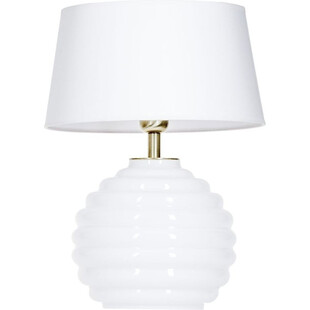 Lampa stołowa szklana Antibes White 4Concept | Eleganckie oświetlenie