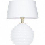 Lampa stołowa szklana Antibes White 4Concept | Eleganckie oświetlenie