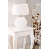 Lampa stołowa szklana Antibes White 4Concept | Eleganckie oświetlenie