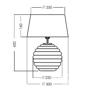 Lampa stołowa szklana Antibes White 4Concept | Eleganckie oświetlenie