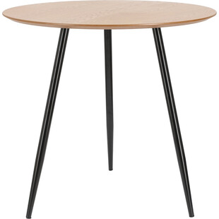 Stół okrągły industrialny Simplet Sottile 80cm - Drewno i Metal