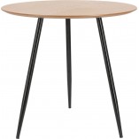 Stół okrągły industrialny Simplet Sottile 80cm - Drewno i Metal