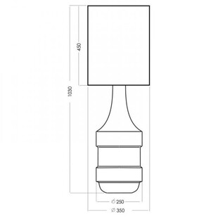 Lampa stołowa Biaritz Gold - Eleganckie oświetlenie 4Concept