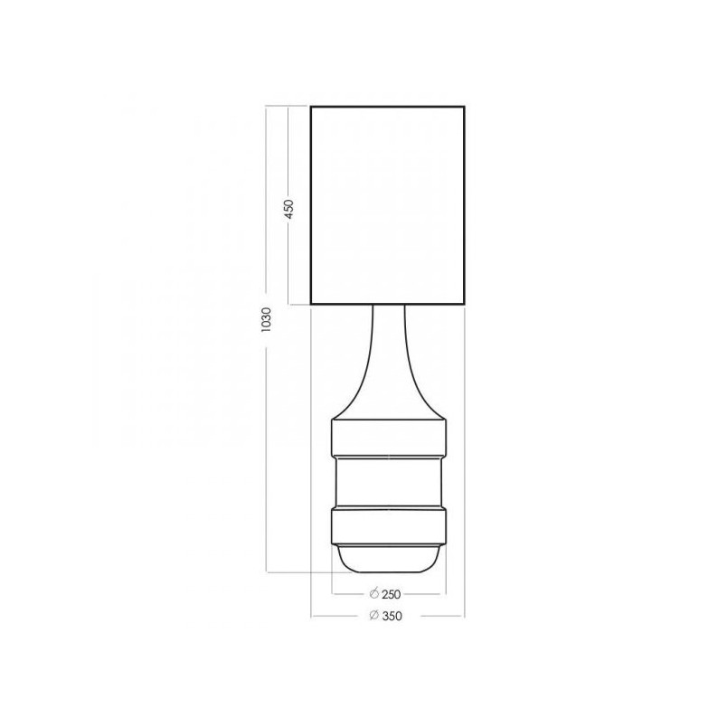 Lampa stołowa Biaritz Gold - Eleganckie oświetlenie 4Concept