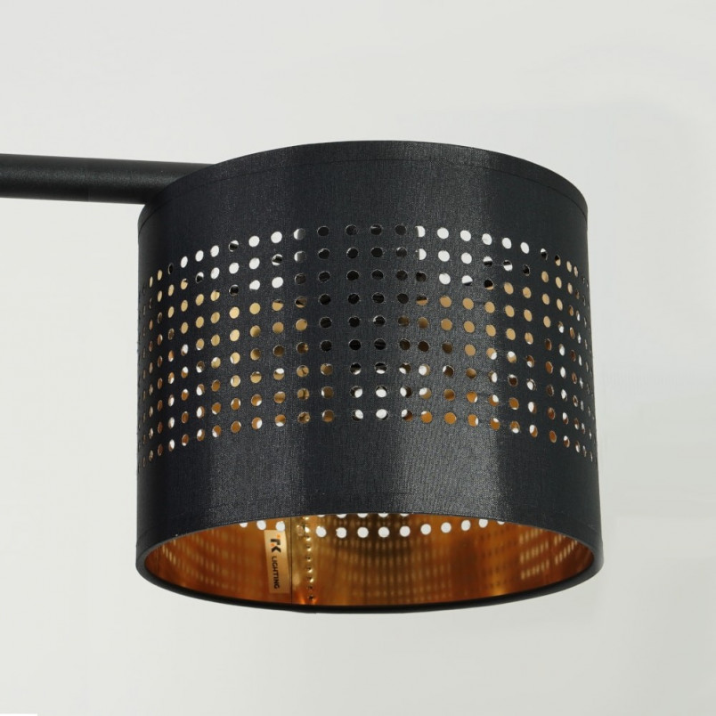 Lampa Wisząca Tago IV Czarno-Złota | TK Lighting
