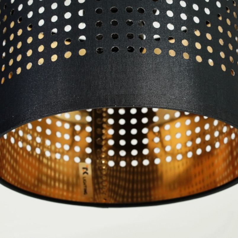 Lampa Wisząca Tago IV Czarno-Złota | TK Lighting