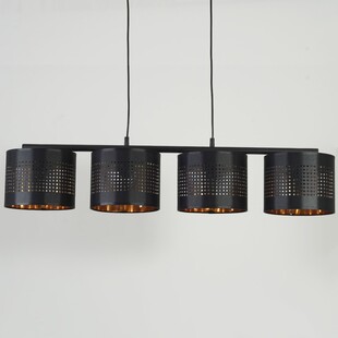 Lampa Wisząca Tago IV Czarno-Złota | TK Lighting