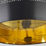 Lampa wisząca czarno-złota ażurowa Tago 50cm | TK Lighting