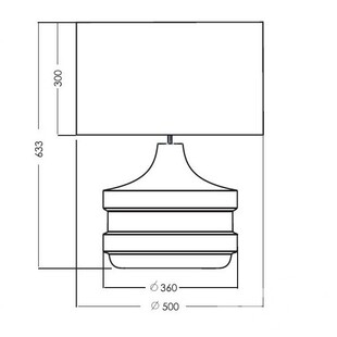 Lampa stołowa szklana Baden Baden biało-złota | 4Concept