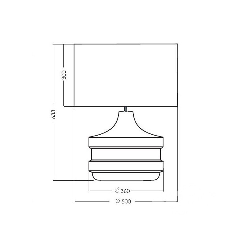 Lampa stołowa szklana Baden Baden biało-złota | 4Concept