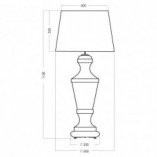 Lampa stołowa Roma Gold | 4Concept - Elegancki design