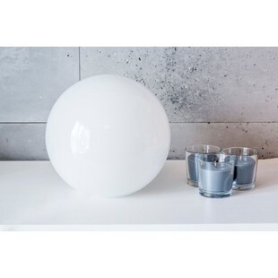 Lampa stołowa szklana Lucca | Biała | 4Concept