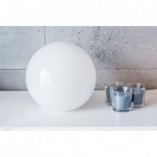 Lampa stołowa szklana Lucca | Biała | 4Concept