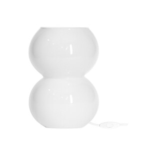 Lampa stołowa szklana Erba biała 4Concepts - Eleganckie oświetlenie