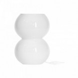 Lampa stołowa szklana Erba biała 4Concepts - Eleganckie oświetlenie