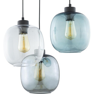Lampa wisząca Elio III - kolorowa, szklana, E27 | TK Lighting