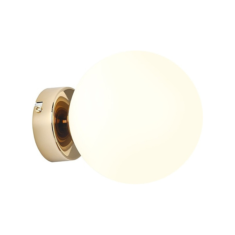Kinkiet Glamour Ball Gold Aldex | Szklana Kula, Biało-Złoty
