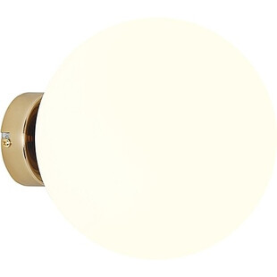 Kinkiet Glamour Ball Gold Aldex | Szkło Biało-Złoty 20cm