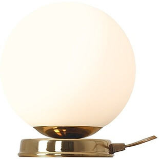 Lampa stołowa Ball Gold 14 - Aldex, biało-złota, szklana