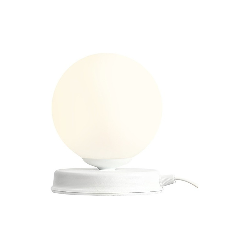 Lampa stołowa szklana Ball White 14 Aldex - Elegancki design