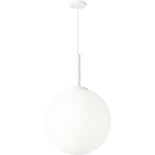 Lampa wisząca szklana kula Balia White 50 biała marki Aldex