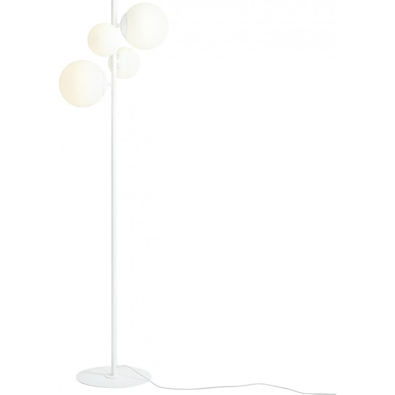 Lampa podłogowa Bloom White Aldex | Szklane kule, biała